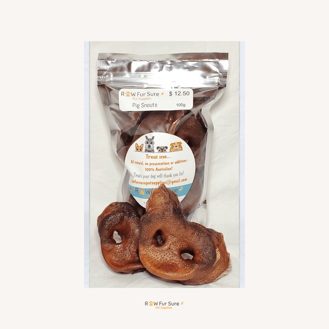 Pig Snouts 100g Raw Fur Sure Pet Supplies